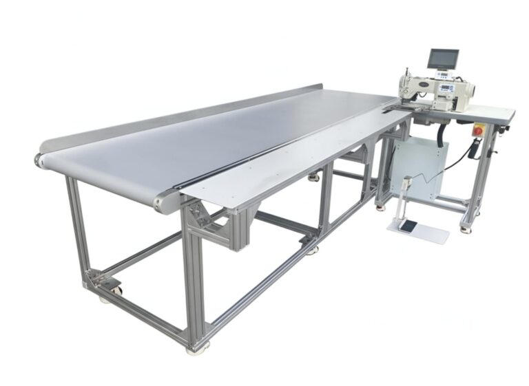 S-CT23E-L01 Fully Automatic Curtain Hemming Machine with Smart Interchangeable Conveyor Belt Workstation
